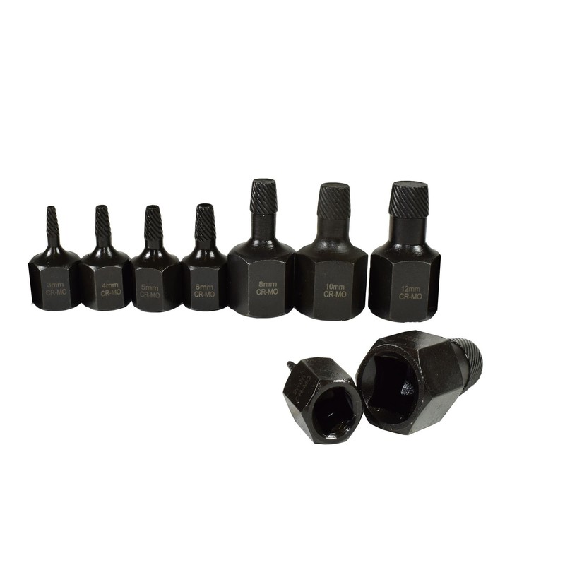 3/8" 1/2" Drive Screw Stud Spiral Extractor Remover Removal Set
