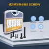 weideer 3670pcs M2 M3 M4 M5 Metric Screw Assortment Kit,Metric