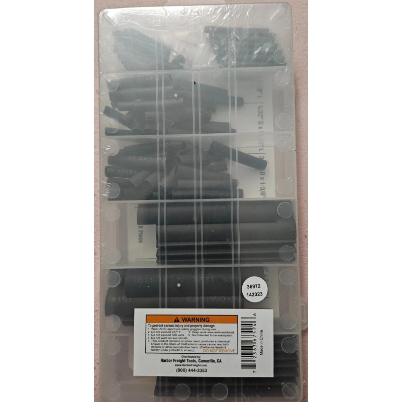 STORE HOUSE Heat Shrink Tubing Assortment 127PC.