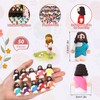 Bememo 100 Pcs Jesus Toys Original Design Mini Rubber Little