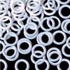 100 Pieces Roman Blind Curtain Rings, O Rings Plastic Rings