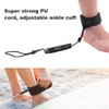 Keenso Surfboard Leash, Surfboard Leash PU + Neoprene Safety Lead