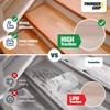 THUNDER GRIP 40"x4" Clear Non-Slip Stair Treads for Wooden Steps