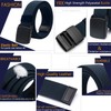 LionVII Men Elastic Stretch Canvas Belt with Plastic Buckle, Breathable