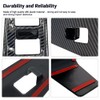 SIIMOO Carbon Fiber Style Window Lift Switch Panel Cover Trim