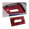 Sandfren Bling Car Sun Visor Tissue Box Holder, Crystal Rhinestone Leather Vehicle Paper Towel Cover Case, Glitter Diamond Auto Napkin Clip Accessories, Universal for SUV, Sedan, Truck (Red/Black)