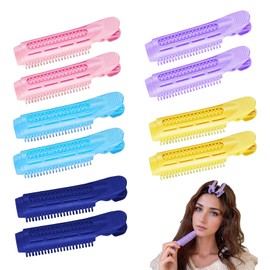 FloralGrace Pack of 10 Hair Volume Clips, Large Curler Clips for Hairline Volume and Fullness, Volumising Hair Clips, Non-Slip Hair Clips for More Volume