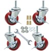 2 Inch Swivel Caster Wheels Set of 4, Locking Casters