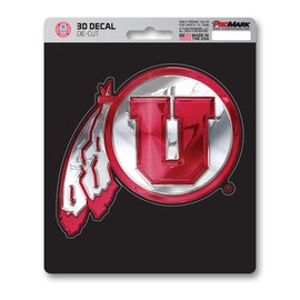 FANMATS 62841 Utah Utes 3D Decal Sticker