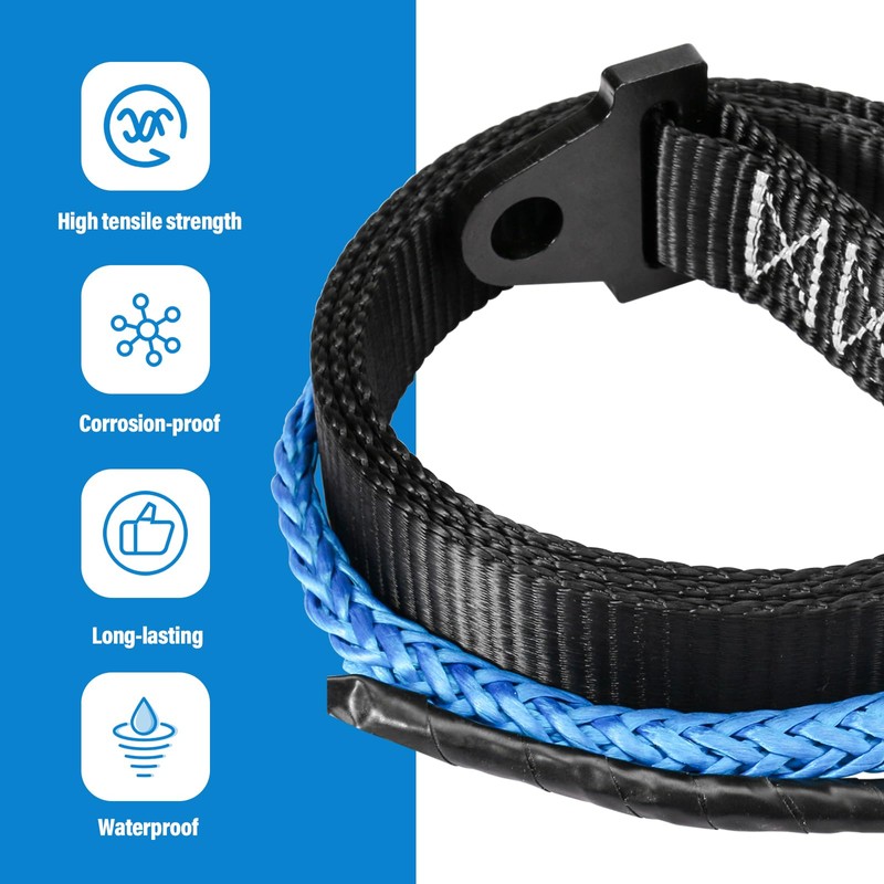 64in Plow Strap fit for ATV UTV Winch, Heavy Duty