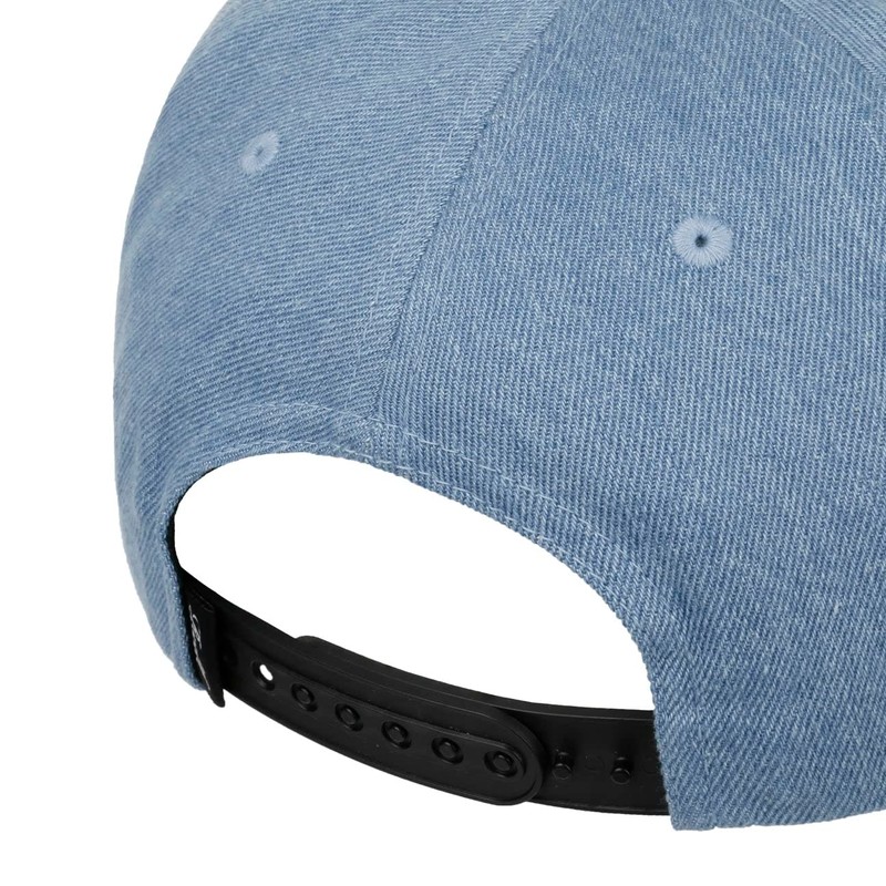 Reell Low Pitch Cap for Men and Women, Washed denim