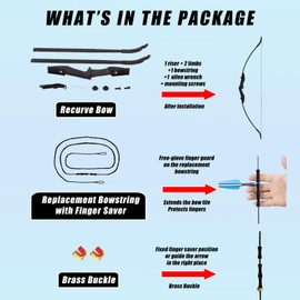 SPG Archery Adult Recurve Bow - Takedown Recurve Bows for Adults Beginner Youth 20lb 30 lb 40lb Ambidextrous Bows for Right and Left Handed Adults Teenagers Beginners (40 LBS)