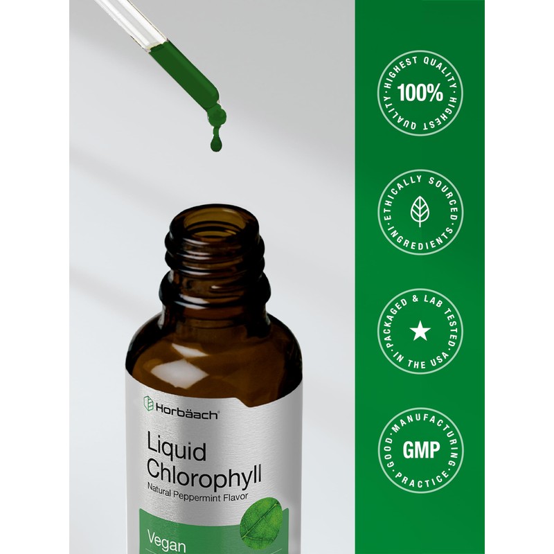 Horbäach Liquid Chlorophyll Drops | 2 fl oz | Natural