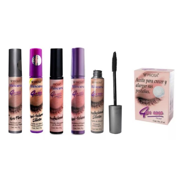 Prosa Kit 5 Rímel Prosa(uno De Cada Modelo)+ Aceite Para