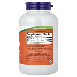 NOW Foods, Maca, 500mg, Veggie Capsules 250 / NOW Foods (나우푸드), 마카, 500mg, 베지 캡슐 250정