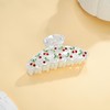 WOWORAMA Cute Hair Claw Clips for Women White Cherry Hair