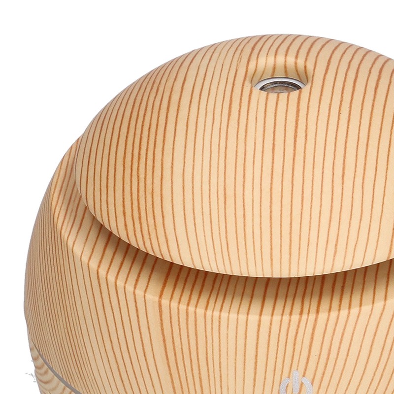 130ml Air Humidifier USB Aromatherapy Wood Grain Humidifier with 7