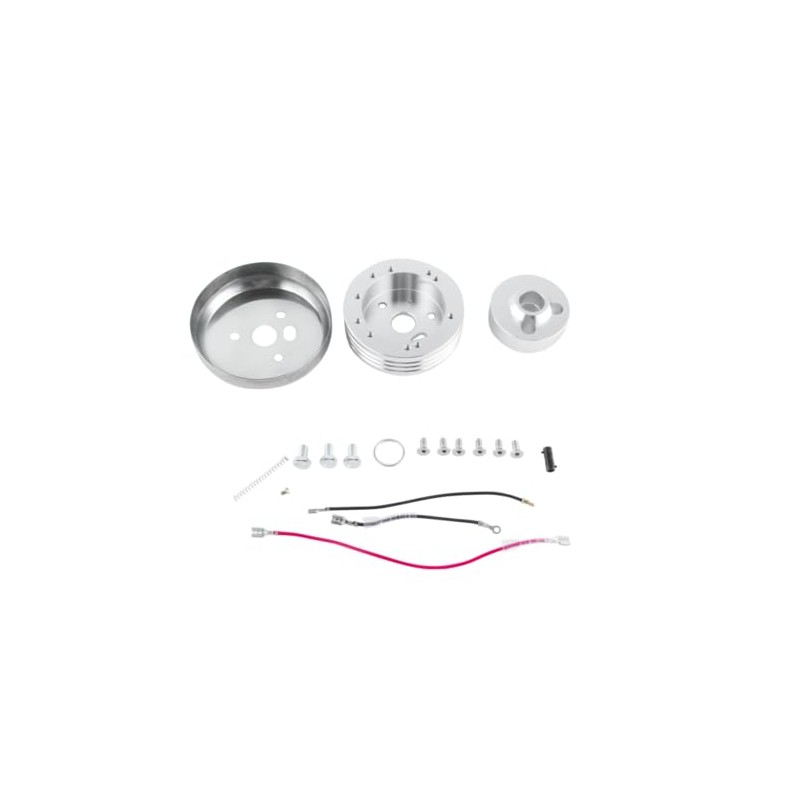 RADREPLA 5 & 6 Hole Steering Wheel Polished Hub Adapter