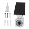 Solar Powered Fake Security Camera with Light IP65 Waterproof Simulated