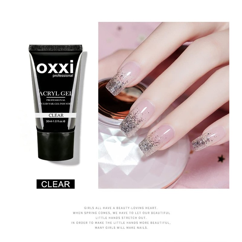 Oxxi Professional 30 ml Acrylic Gel Poligel for Building Artificial