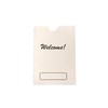 Hotel Supplies, Welcome Hotel Key Card Holder, White Hotel Room