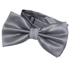 DonDon Men's Bow Tie and Pocket Square Tied and Adjustable