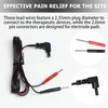 4Pack Lead Wires for TENS, Flexible 2.35mm Electrode Cables with
