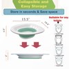 XIRENE Foldable Sitz Bath for Hemorrhoids, Toilet Seat Kit for