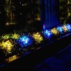 2Pcs 20LED Flower shaped Light Solar Garden Lamp for Christmas