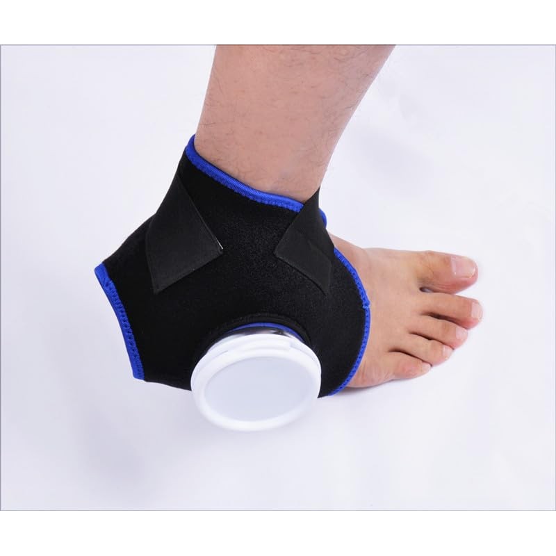 アイシングサポーター スポーツ用 氷嚢 アイズバッグ 氷のう 足首用 固定用サポーター アイスバッグサポーター バスケ バレー