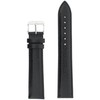 Tech Swiss Long Watch Band Mens Leather Black 18 millimeters