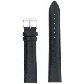 Tech Swiss Long Watch Band Mens Leather Black 18 millimeters