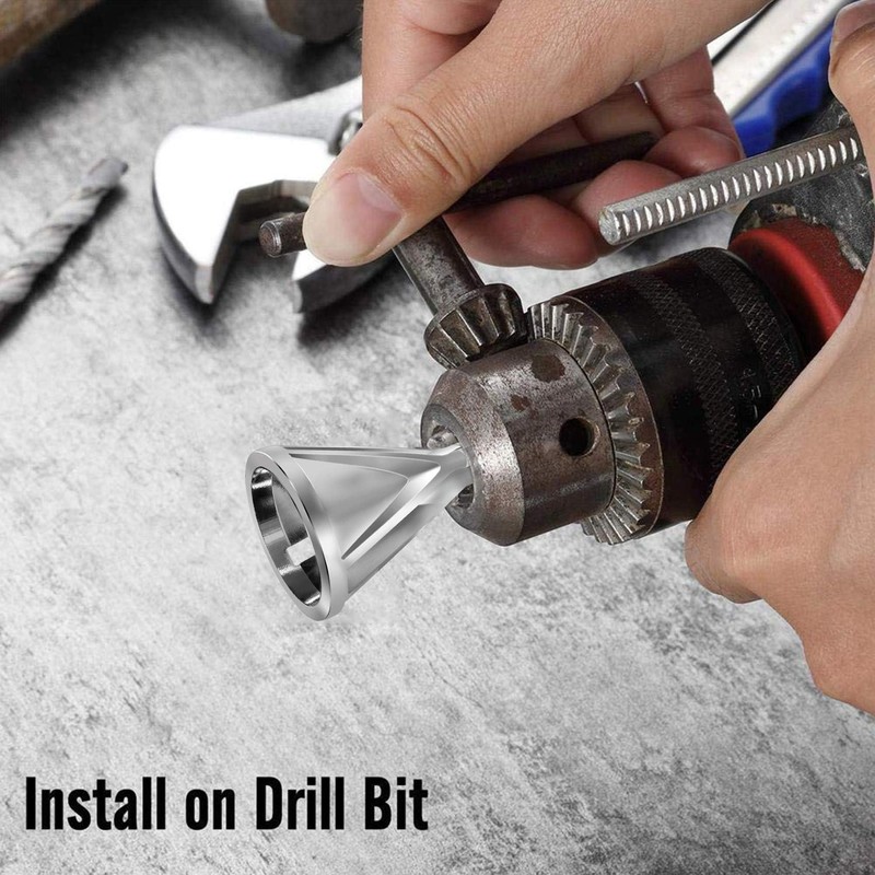 zalati External Chamfer Tool HSS Deburring Tools with Hex Shank