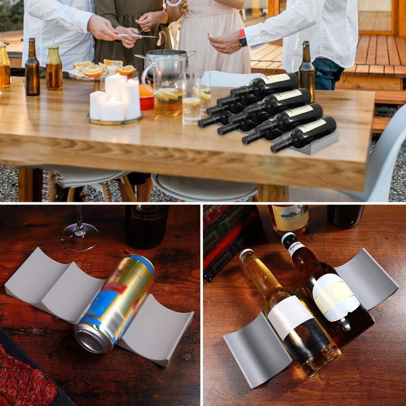 vcsjw Pack of 2 Bottle Holder Refrigerator, Bottle Rack Fridge