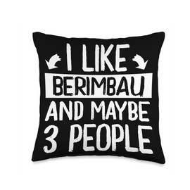 Check out my Berimbau Shirts I Like Berimbau and Maybe 3 People Music Throw Pillow, 16x16, Multicolor