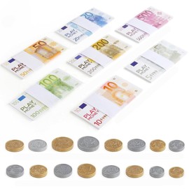 Play Money Notes And Coins, Sterling Pounds Play Money for Kids UK, Prop Money with 175 Banknotes and 32 Coins for School Role Play Teach Money Numeracy