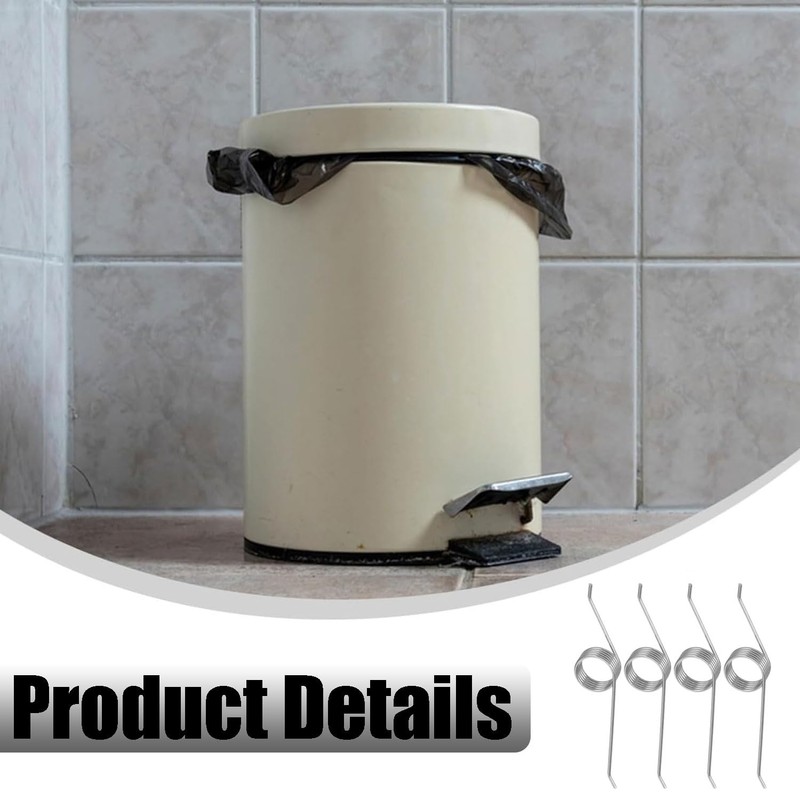 LvYiLinggg 4pcs 0.9*7mm Torsion Spring Trash Can Adjustable 3 Coil