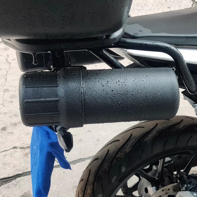 GIDIBII Motorcycle Universal Tool Tube Kit Waterproof Storage Canister Box+Mounting