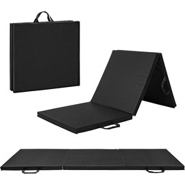 CAP Barbell All Purpose Folding Anti Tear Exercise Training Aerobic Fitness Gym & Gymnastics Balance Mat | Multiple options Folding Anti-Tear - Color: Black, Style: 6' x 2' x 2.0" Thick