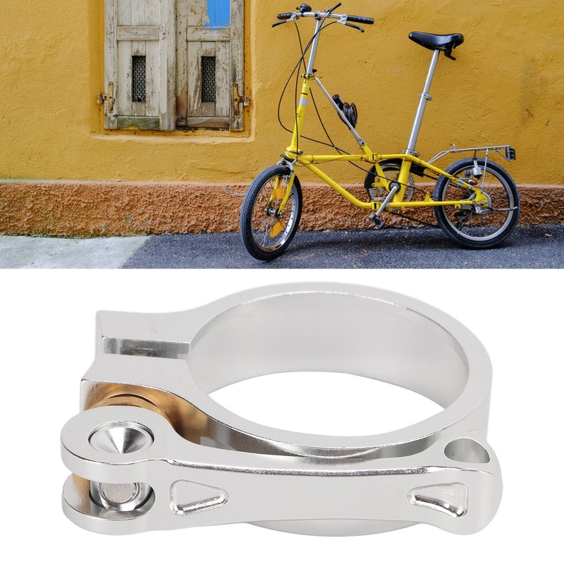 41mm Bike Seat Post Clamp CNC Aluminium Alloy Bicycle Quick