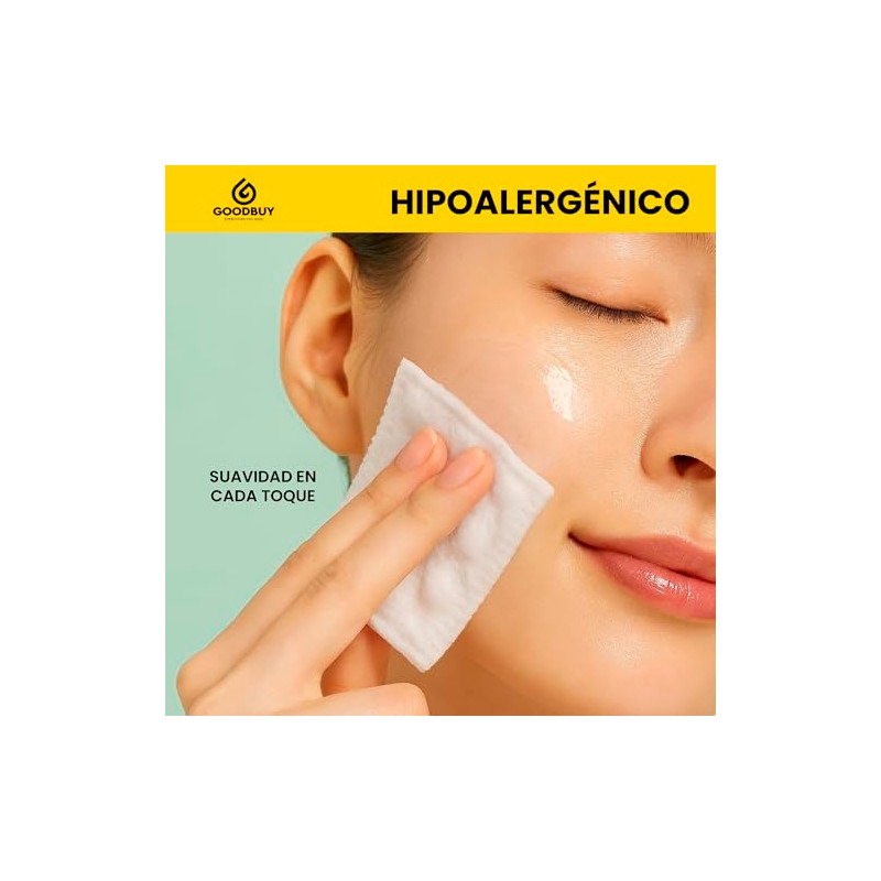 Almohadillas de Algodón Premium, 200 Piezas, 100% Algodón, Hipoalergénicas, Hechas