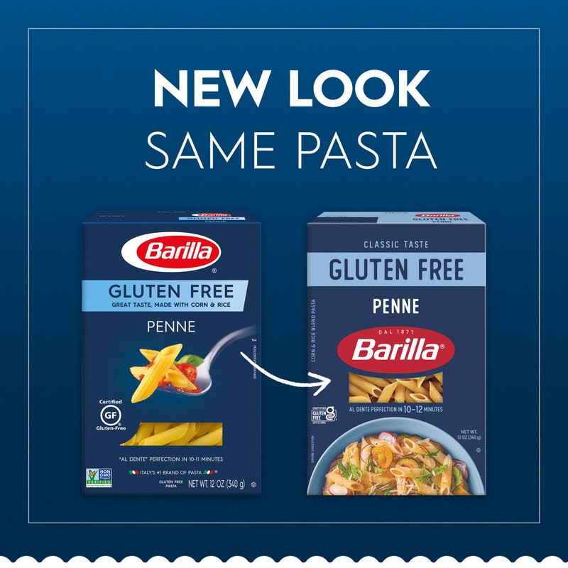 Barilla Gluten Free Penne Pasta, 12 Ounce (Pack of 8)-