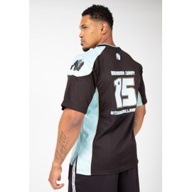 GORILLA WEAR Athlete Shirt 2.0 Brandon Curry - Black/Light Blue Black/Light Blue XL