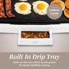 COOK WITH COLOR Electric Griddle 1200W, Nonstick Surface for Pancakes,