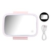 Car Sun Visor Makeup Mirror Surround LED Lights Touch Screen