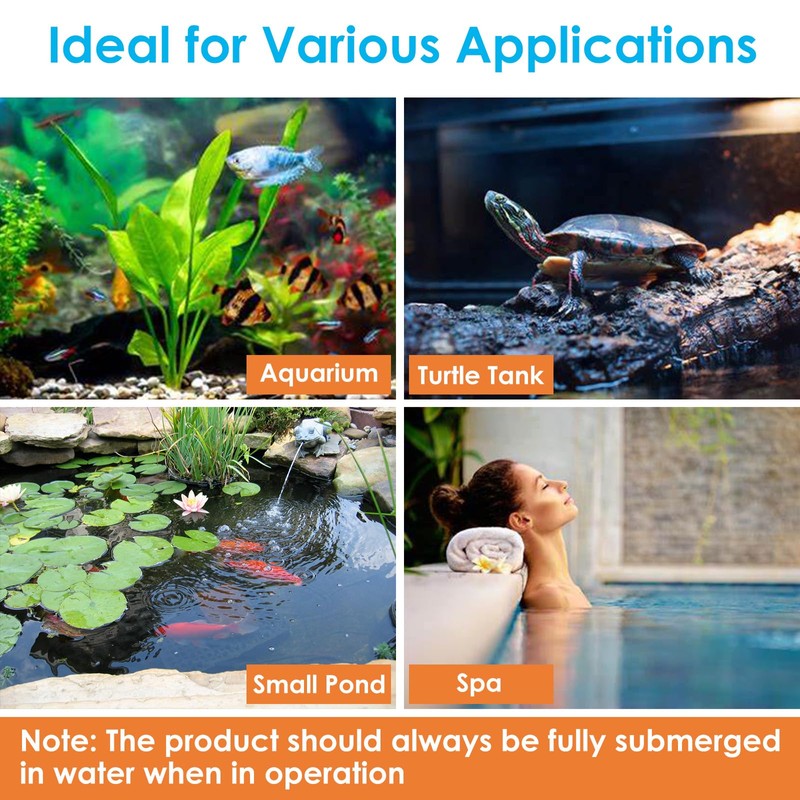 Devopet Aquarium U-V Filter for Green Water, Fish Tank Filter