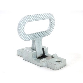 Red Hound Auto Fold Down Utility Bed Body Step Heavy Duty Premium Galvanized Steel Flip Up Folding RV Camper Trailer RV Bus Boat Step-up Safety Non Slip Tread Grab on Assist Handle