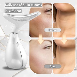 Winch Anti-Ageing Miracle Against Wrinkles [Novelty] - Beauty Deluxe | Anti-Ageing & Skin Rejuvenation with TriGlow Light Therapy & HeatCool Technology, Lifting for Face & Neck (White/Silver)