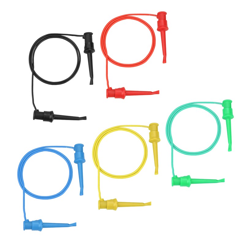 5Pcs Colorful Multimeter Electrical Test Dual SMD IC Silicone Lead