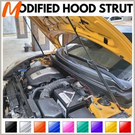 TENKIDOM Front Hood Struts Compatible with Hyundai Veloster 1st (FS) 2012-2018 Shock Lift Supports Bonnet Gas Dampers Springs Kit No-Drill Bolt-on